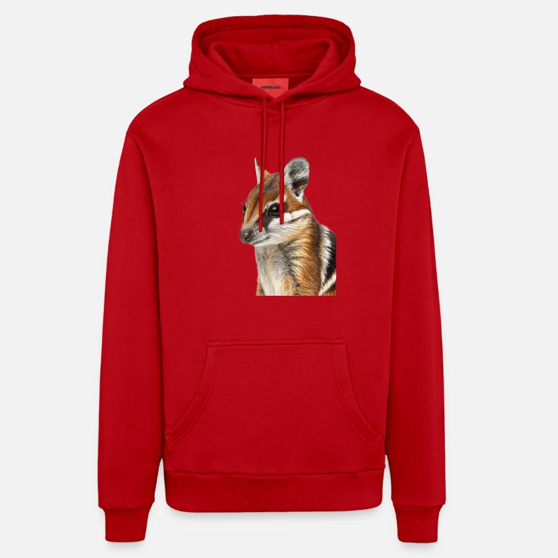 Blouson aviateur tranquillisant - Sweat à capuche bio décontracté fabriqué en UE - rouge