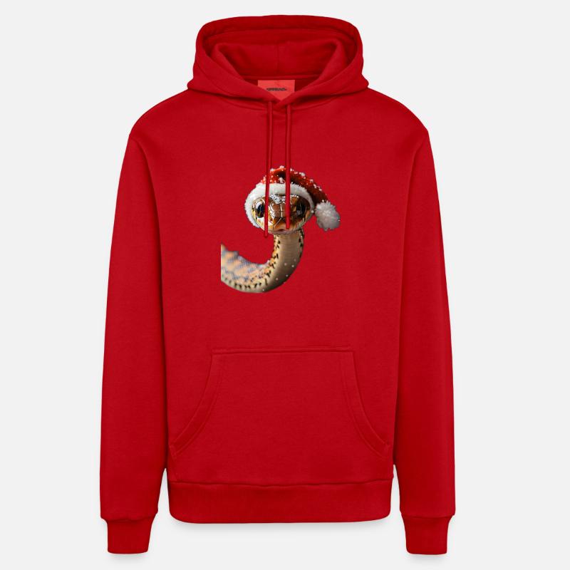 Serpent - Sweat à capuche bio décontracté fabriqué en UE - rouge