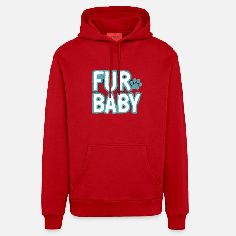 Pour la beauté, l’expérience expressive - Sweat à capuche bio décontracté fabriqué en UE - rouge