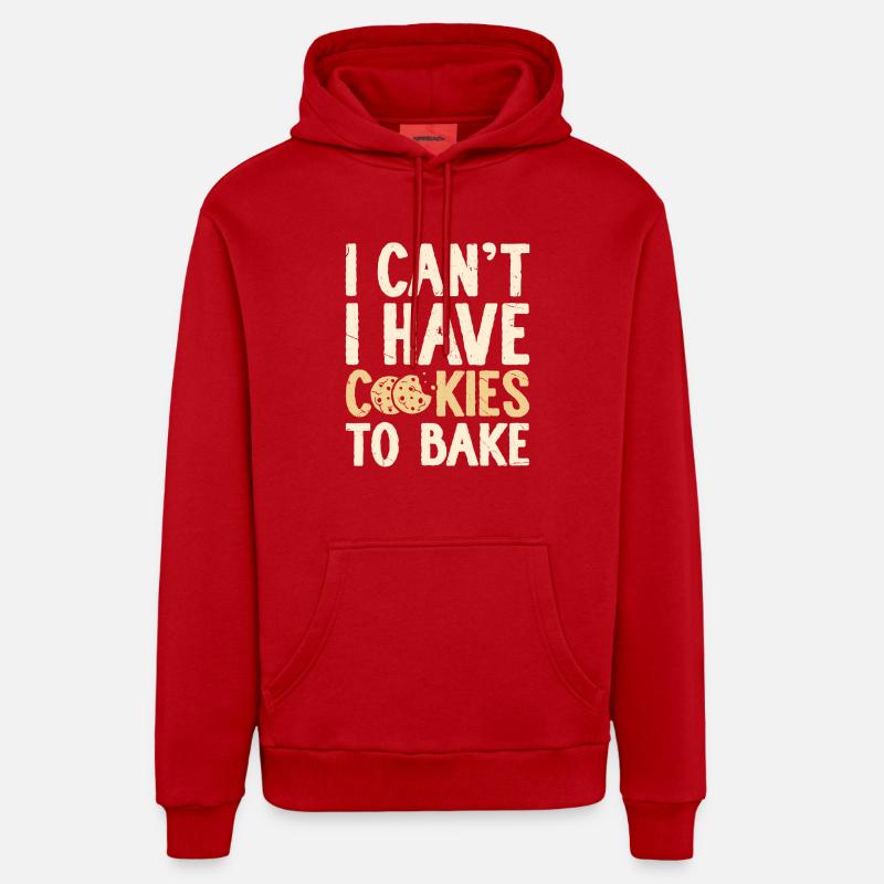 Baking Baker Bakery - Organic Relaxed Hoodie Made in EU - red