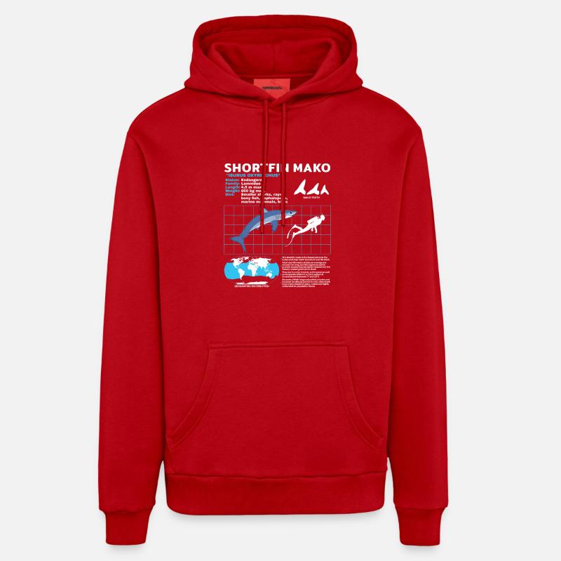 Makohai fact sheet Organic Relaxed Hoodie Made in EU