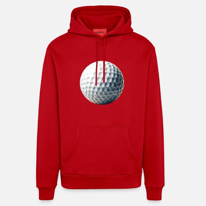 Golfe - Sweat à capuche bio décontracté fabriqué en UE - rouge