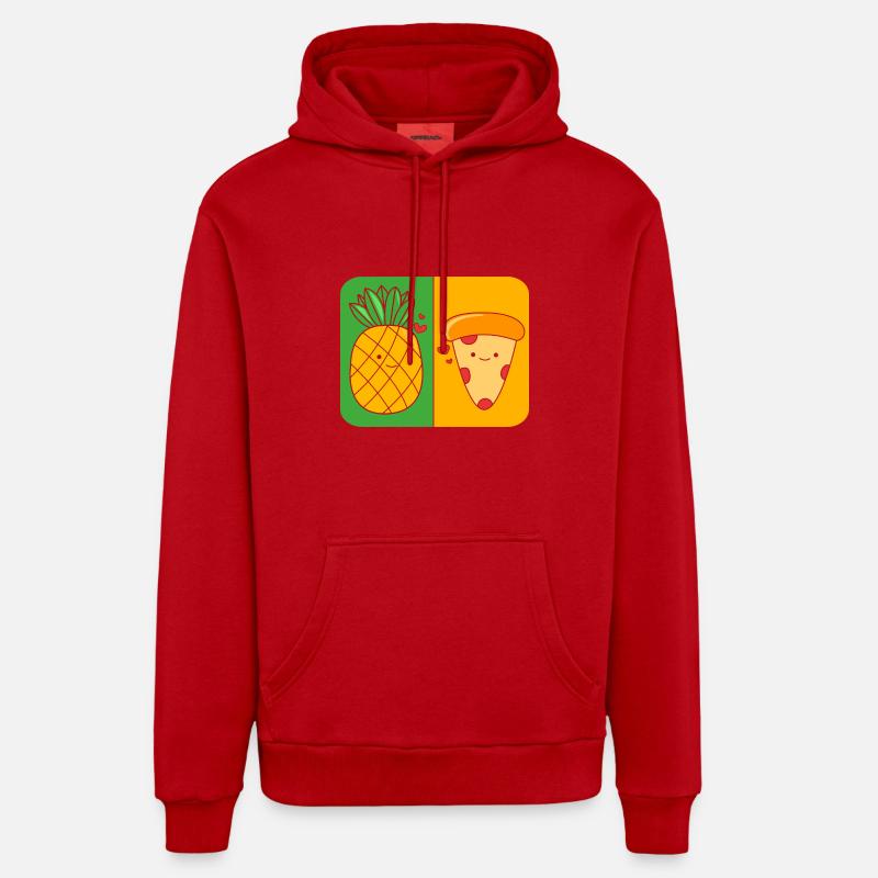 Pizza Hawaï Sweat à capuche bio décontracté fabriqué en UE
