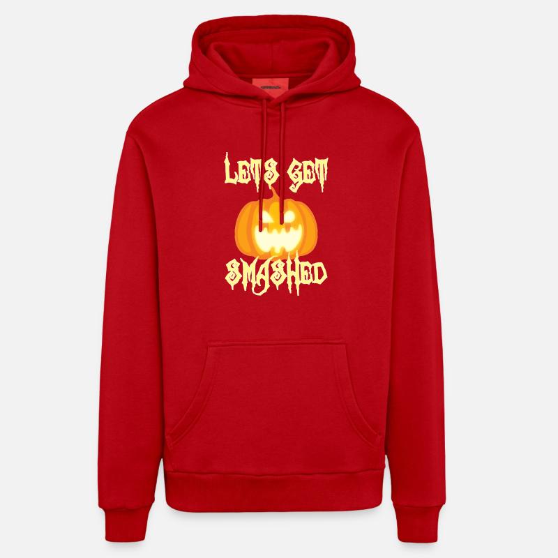 Halloween: Let 's Get Smashed - Sweat à capuche bio décontracté fabriqué en UE - rouge