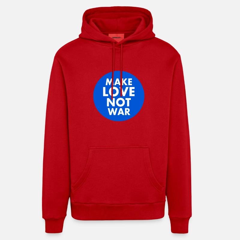 Make love not war Organic Relaxed Hoodie Made in EU