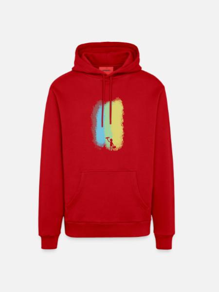 Maler - Organic Relaxed Hoodie Made in EU - Rot