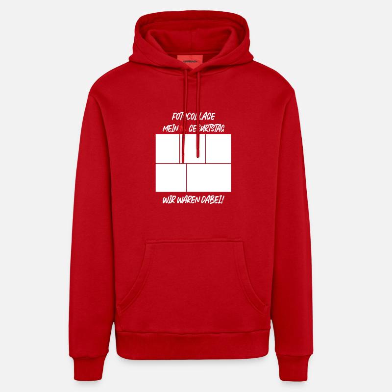 Anniversaire de 18 ans - Sweat à capuche bio décontracté fabriqué en UE - rouge