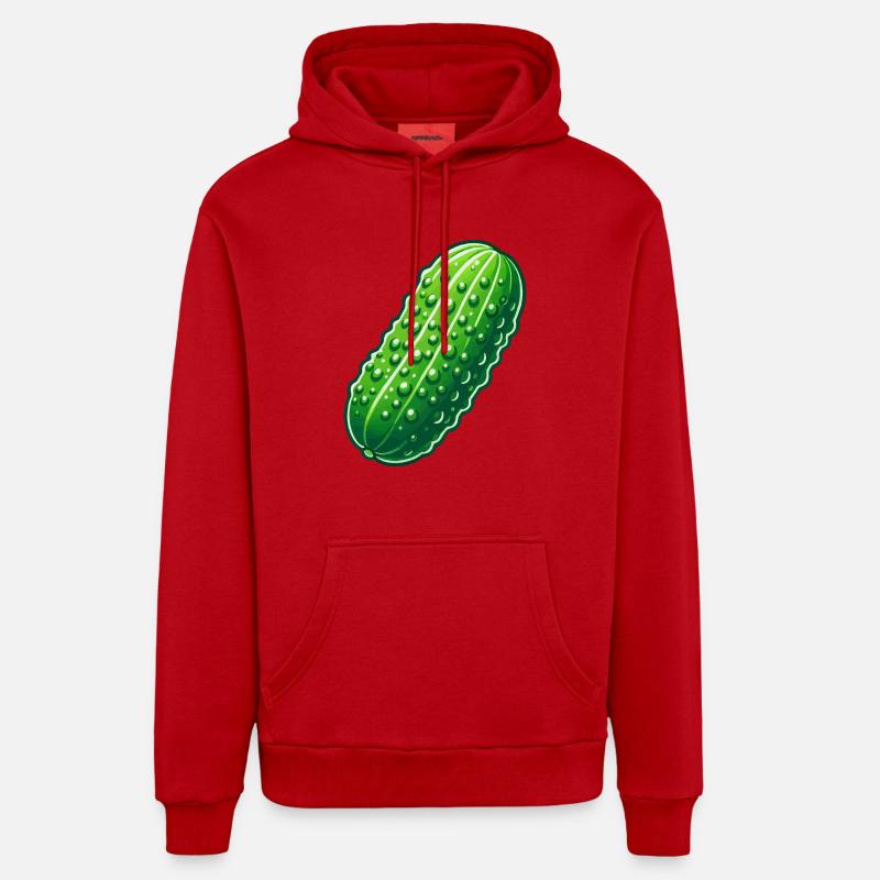 Gros Cornichon Sweat à capuche bio décontracté fabriqué en UE