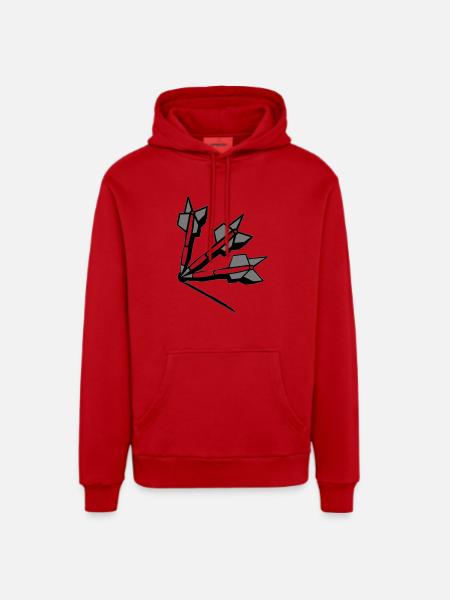 darten - Organic Relaxed Hoodie Made in EU - Rot