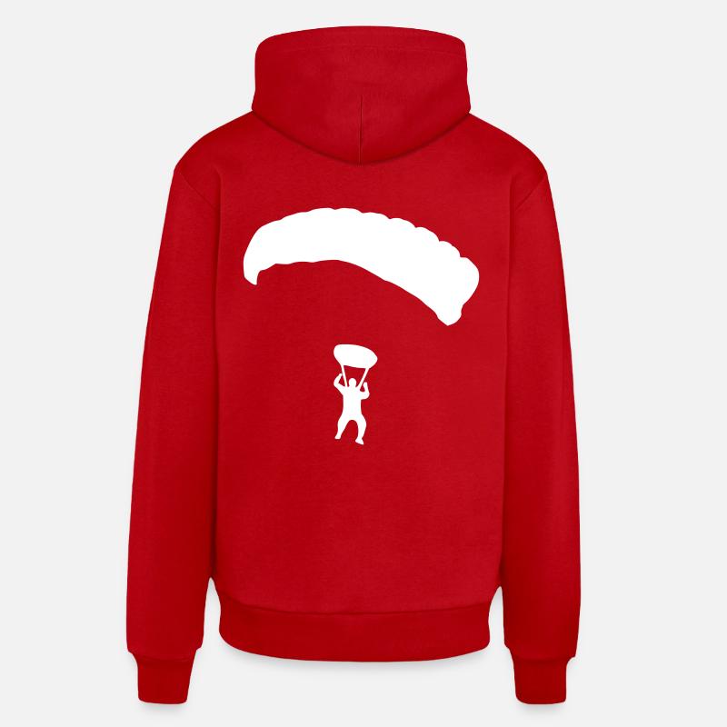 Parachute - Sweat à capuche bio décontracté fabriqué en UE - rouge