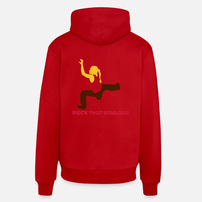 bouldermaedchen - Organic Relaxed Hoodie Made in EU - Rot