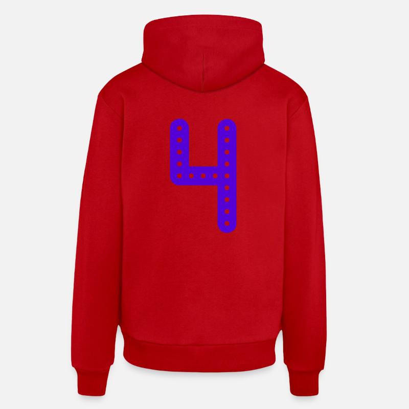 4 ANS. 4e ANNIVERSAIRE. ANNIVERSAIRE 4 ANS. ANNIV Sweat à capuche bio décontracté fabriqué en UE