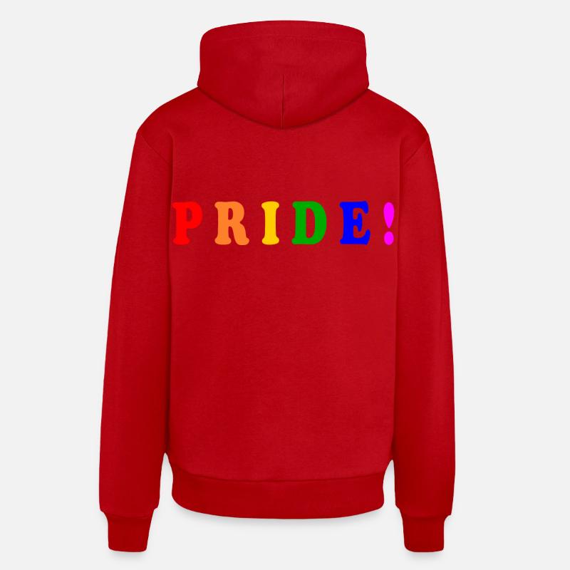 Pride - Organic Relaxed huppari Made in EU - punainen