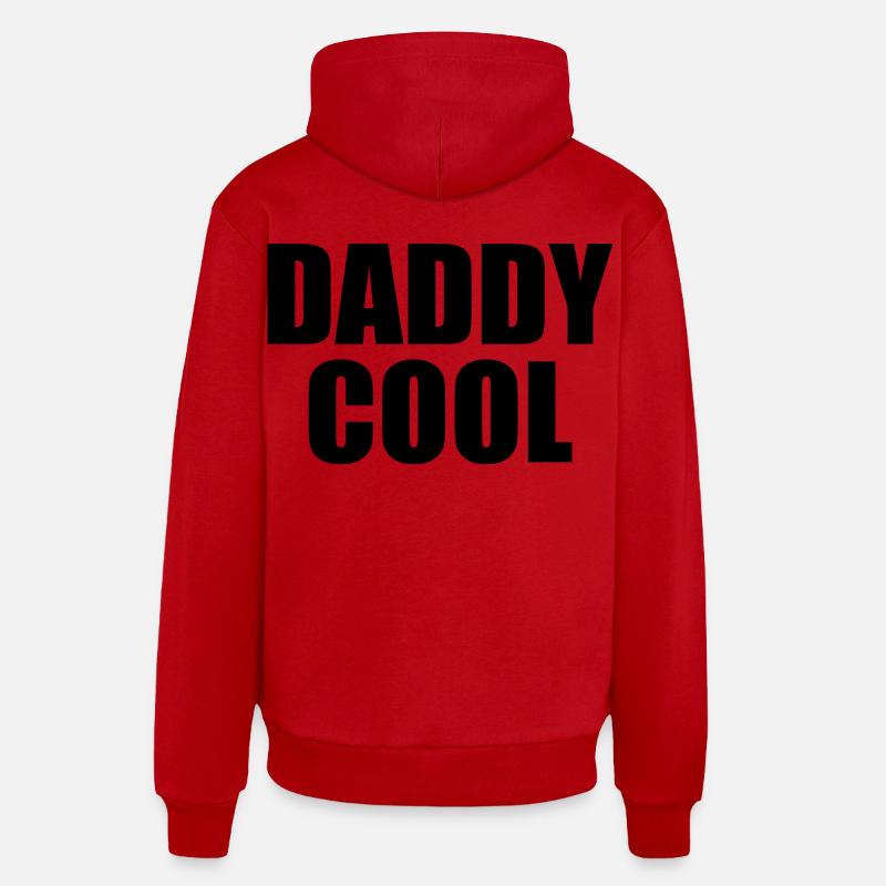 Daddy cool - Sweat à capuche bio décontracté fabriqué en UE - rouge