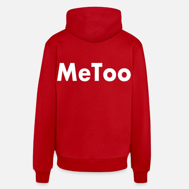 Me too - Sweat à capuche bio décontracté fabriqué en UE - rouge