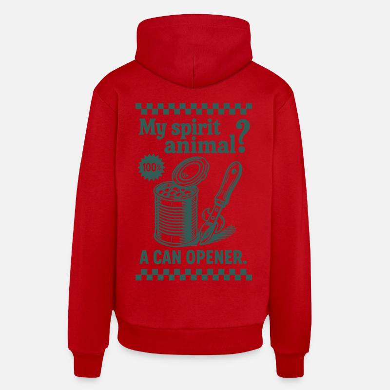 Prepper Survival Bushcrafting Dicton drôle - Sweat à capuche bio décontracté fabriqué en UE - rouge