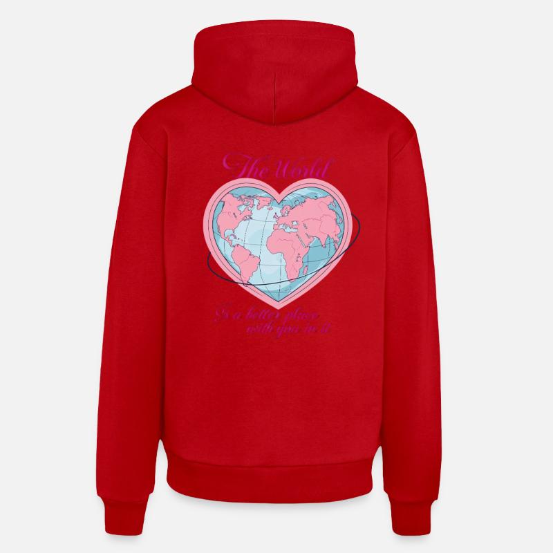 Die Welt ist besser mit dir Organic Relaxed Hoodie Made in EU