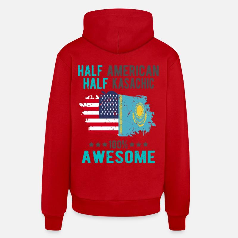 Halb Amerikaner Halb Kasache Organic Relaxed Hoodie Made in EU