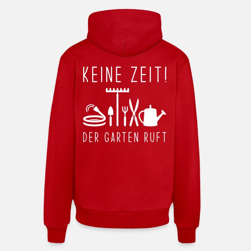 Garten Ruft - Organic Relaxed Hoodie Made in EU - Rot