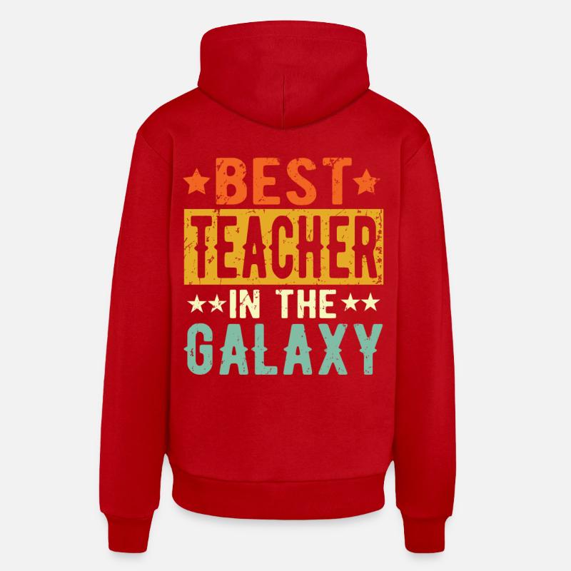 Meilleur enseignant de tous les temps Cadeau d’enseignant Sweat à capuche bio décontracté fabriqué en UE