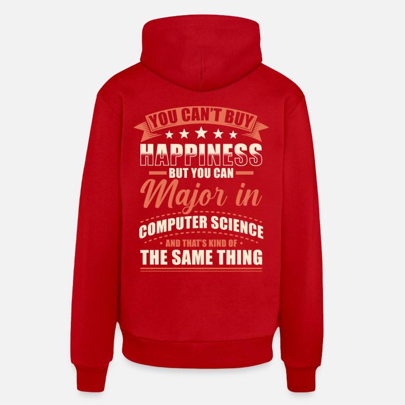 Informatik Abschluss - Organic Relaxed Hoodie Made in EU - Rot