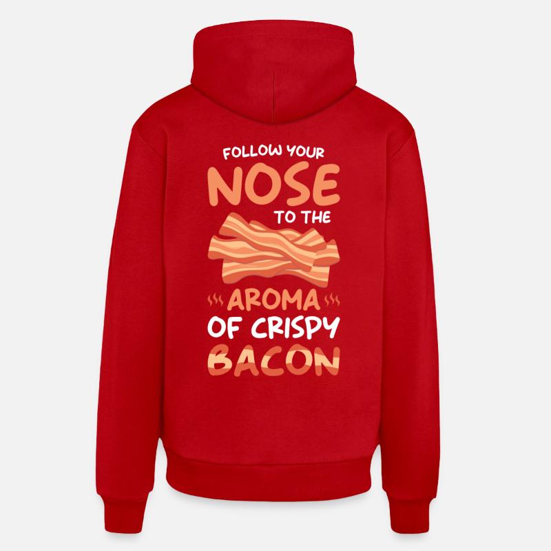 Cadeau Jambon de Bacon Sweat à capuche bio décontracté fabriqué en UE