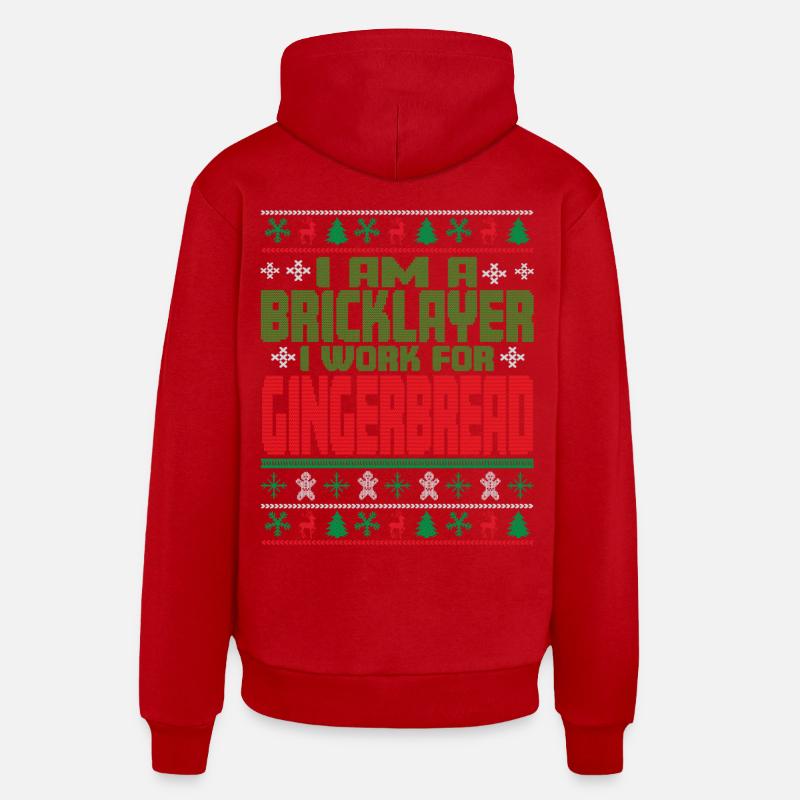 Mason Noël dicton - Sweat à capuche bio décontracté fabriqué en UE - rouge