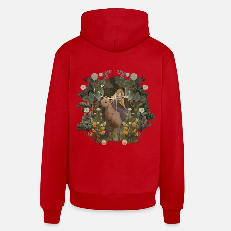 Märchen Wald Kinder Kind Märchenfigur Prinzessin Organic Relaxed Hoodie Made in EU