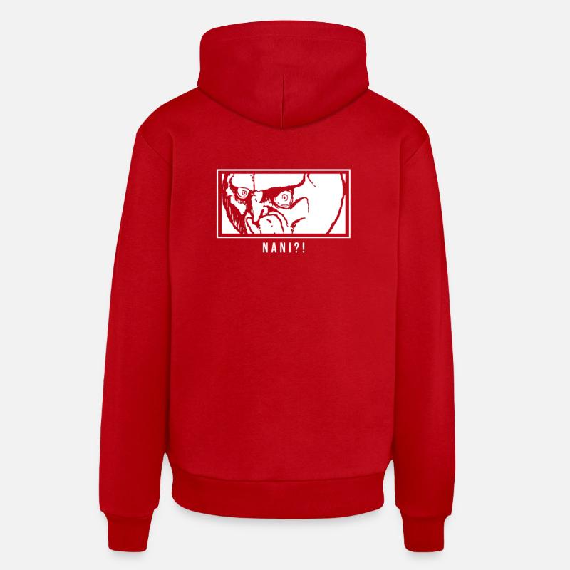 Nani meme - Sweat à capuche bio décontracté fabriqué en UE - rouge