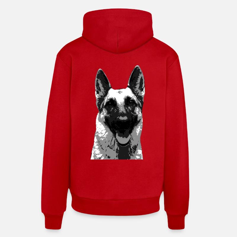 German shepherd - german shepherd head gift Organic Relaxed Hoodie Made in EU