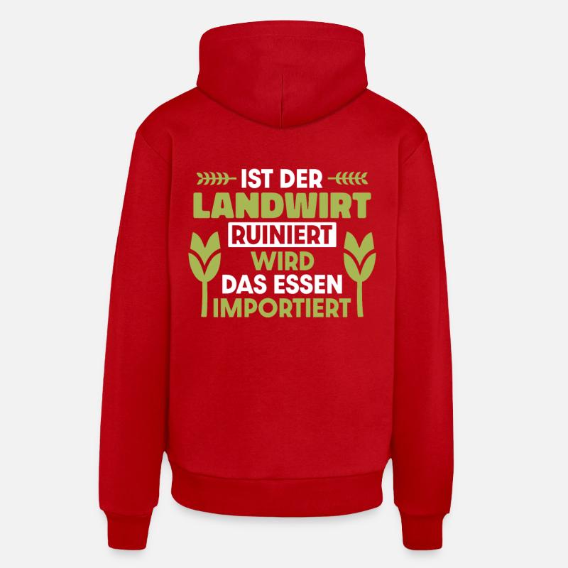 Ist der Landwirt ruiniert wird das Essen importier Organic Relaxed Hoodie Made in EU