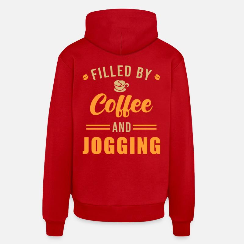 Jogging - Sweat à capuche bio décontracté fabriqué en UE - rouge