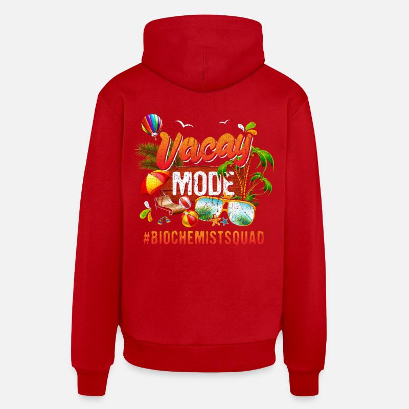 Groupe de vacances biochimiste #Biochemistsquad - Sweat à capuche bio décontracté fabriqué en UE - rouge