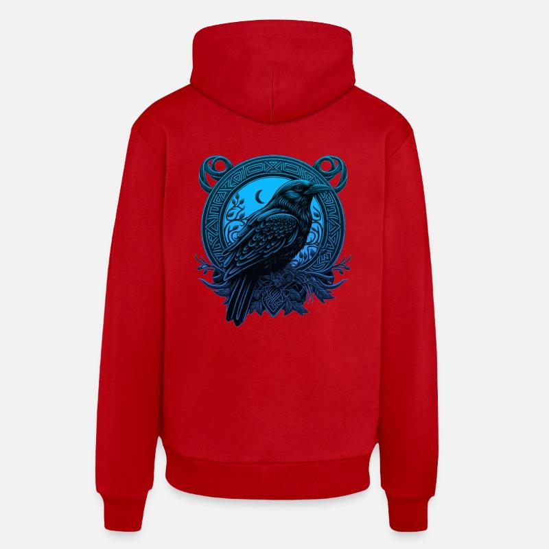 Corbeau celtique Sweat à capuche bio décontracté fabriqué en UE