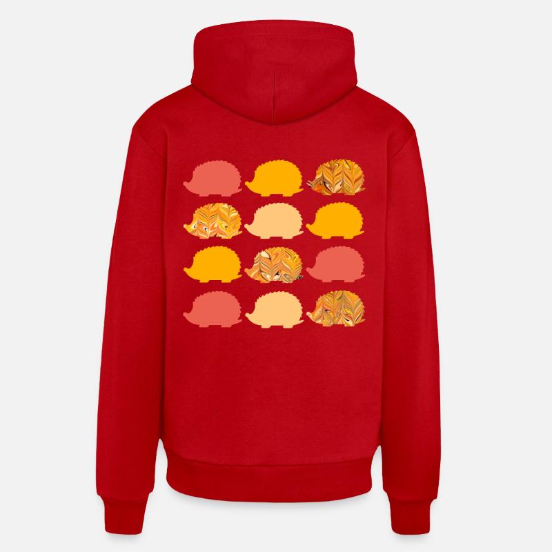 12 igel e 266 - Organic Relaxed Hoodie Made in EU - Rot