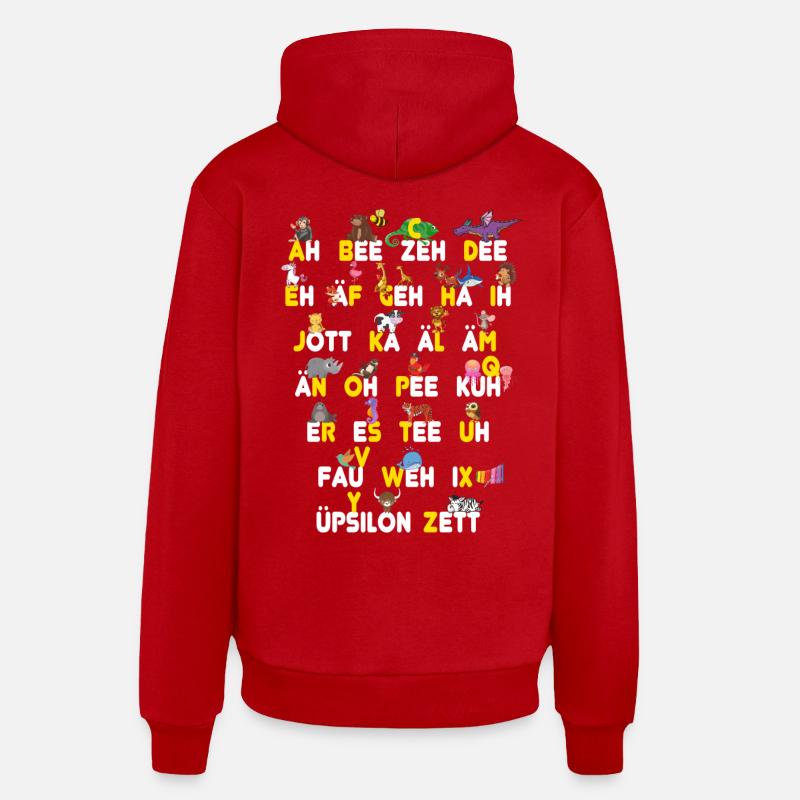 ABC Tiere Dinge Organic Relaxed Hoodie Made in EU