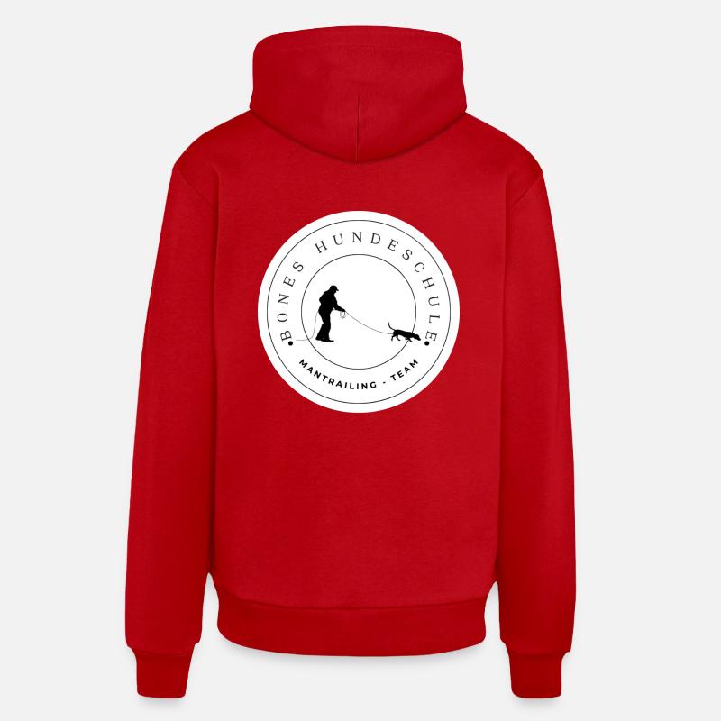 Mantrailing Team - Organic Relaxed Hoodie Made in EU - Rot