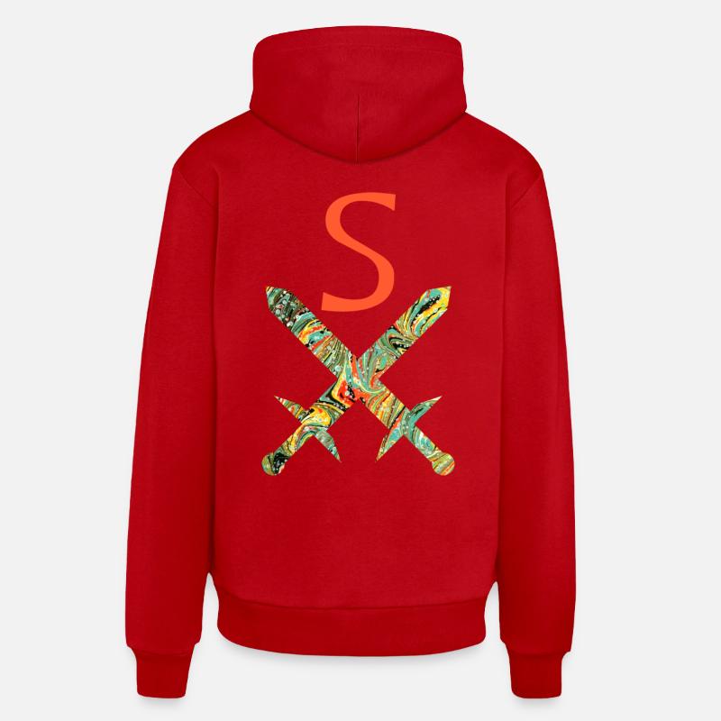 gekreuzte schwerter e 200 s - Organic Relaxed Hoodie Made in EU - Rot