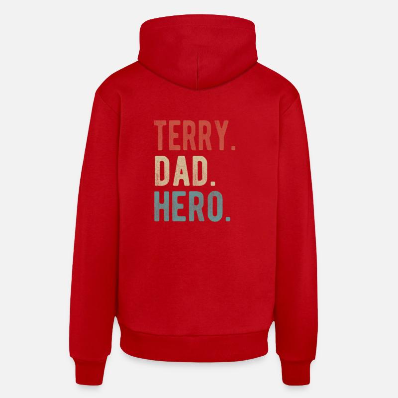 Terry Dad Held Organic Relaxed Hoodie Made in EU