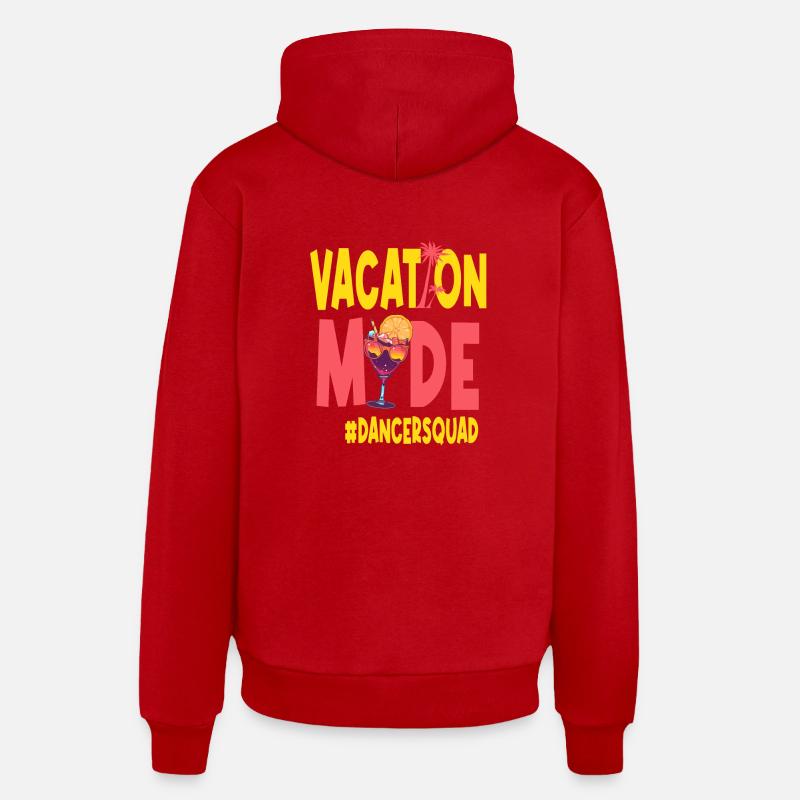 Danseur Vacances Vacy Mode Dancersquad - Sweat à capuche bio décontracté fabriqué en UE - rouge