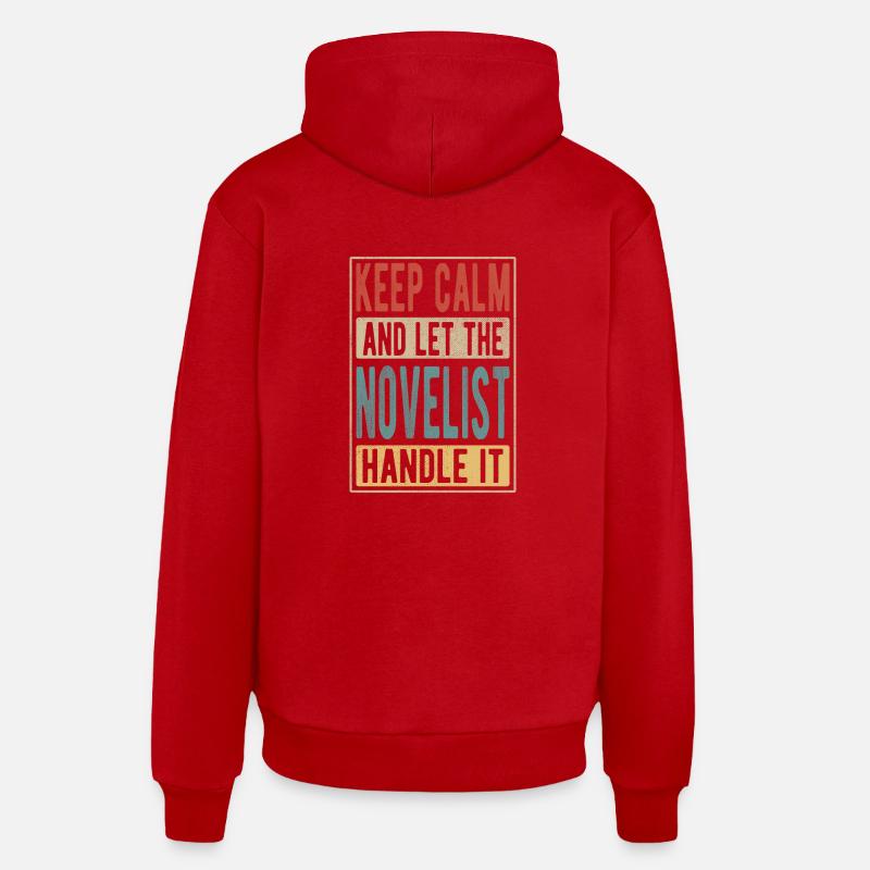 Romancier rétro cadeau - Sweat à capuche bio décontracté fabriqué en UE - rouge