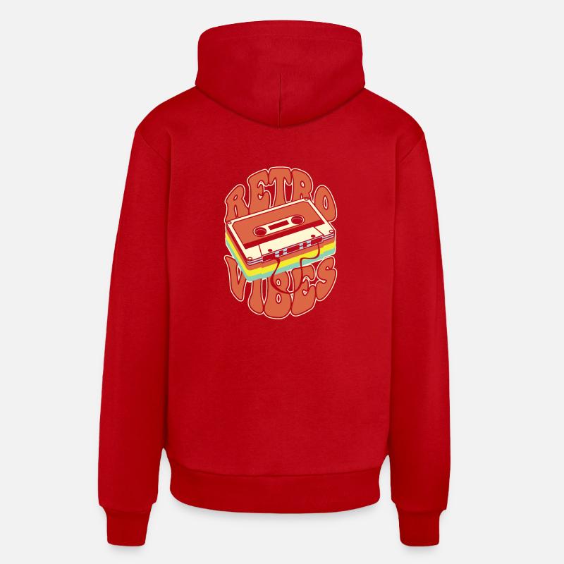 Retro Vibes Kassette Kassette Nostalgie Organic Relaxed Hoodie Made in EU