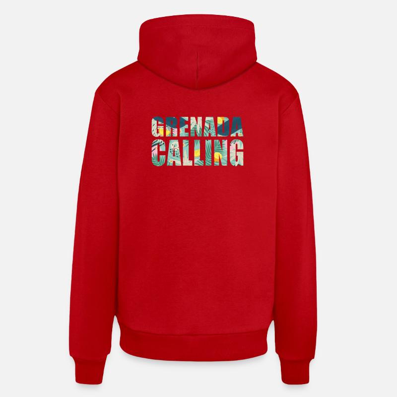 Grenade Calling Tropical Vibes - Sweat à capuche bio décontracté fabriqué en UE - rouge