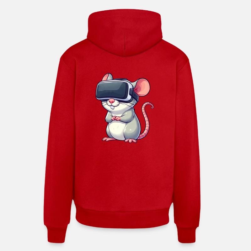 VR-Gaming Ratte und Maus Organic Relaxed Hoodie Made in EU