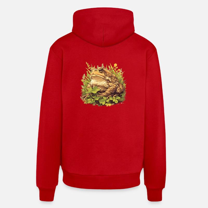Toad Toads Toad - Organic Relaxed Hoodie Made in EU - red