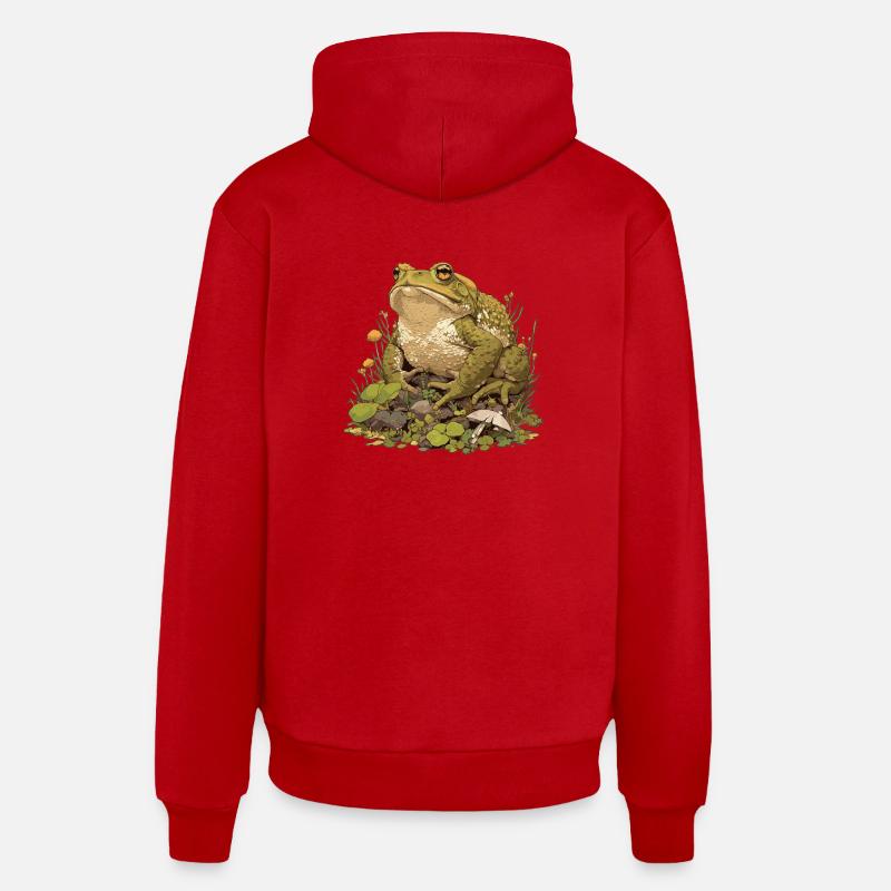Toad Toads Toad - Organic Relaxed Hoodie Made in EU - red