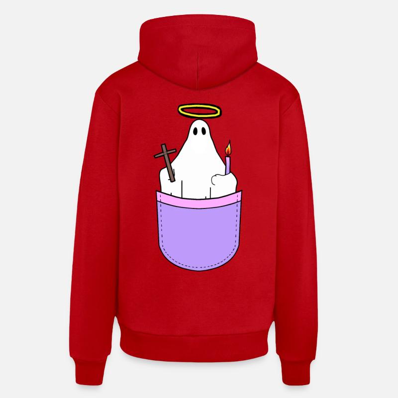 Saint- Religieux Halo Sac fourre-tout - Sweat à capuche bio décontracté fabriqué en UE - rouge