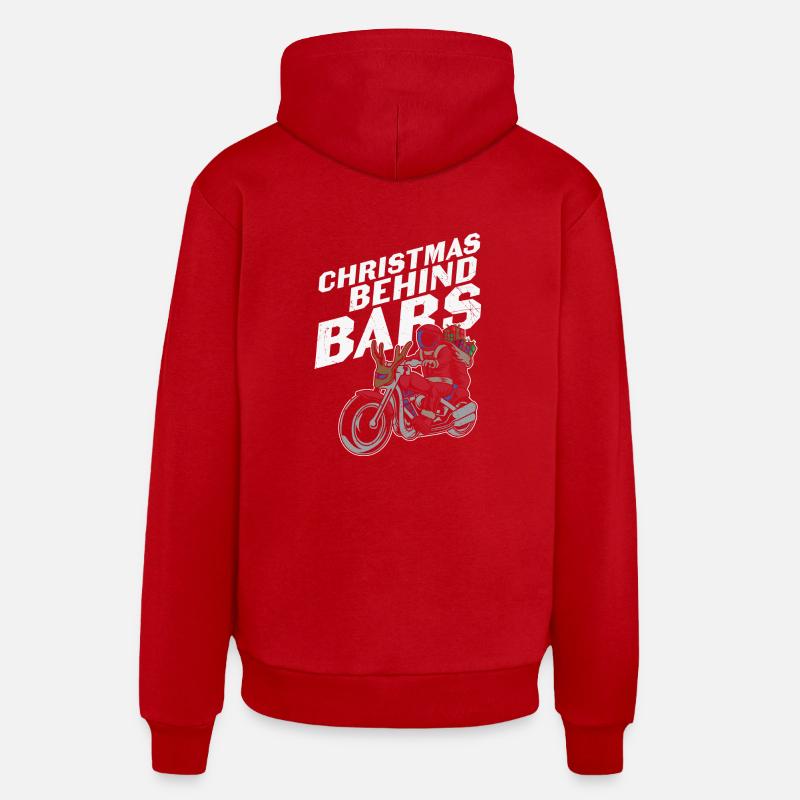 Weihnachtsmann Pullover - Weihnachtspullover - Organic Relaxed Hoodie Made in EU - Rot