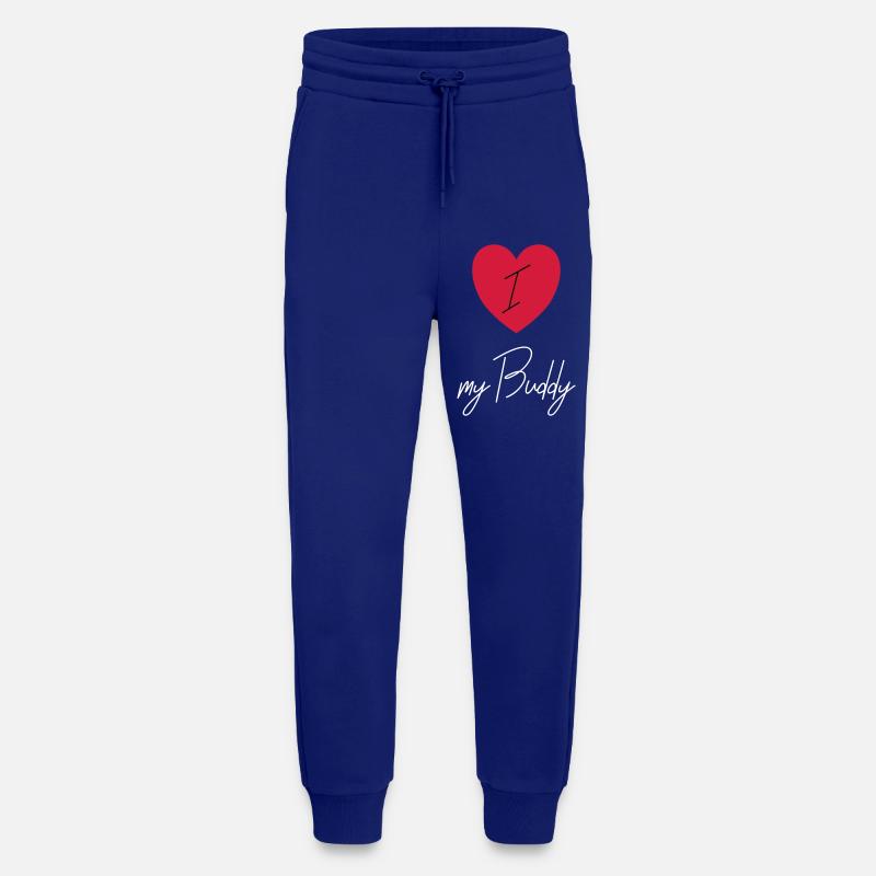 J'AIME MON BUDDY - Pantalon de jogging bio décontracté fabriqué en UE - Iconic Blue