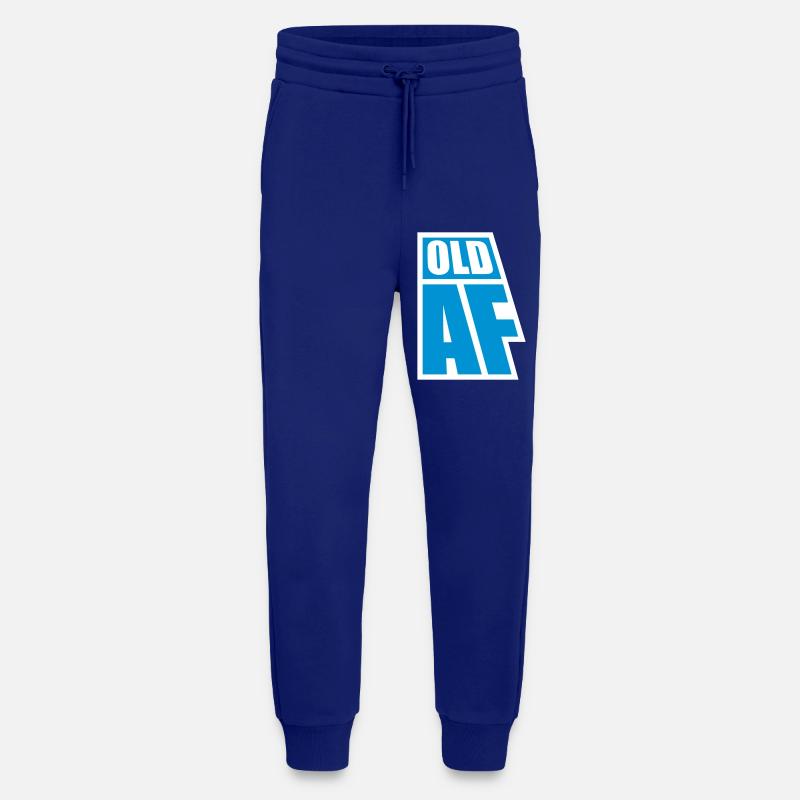 old AF Text Logo - Jogging Pants - made by SPREAD - Iconic Blue